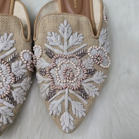 Anthropologie Therese Beaded Mules Women's 8 - Picture 3 of 5
